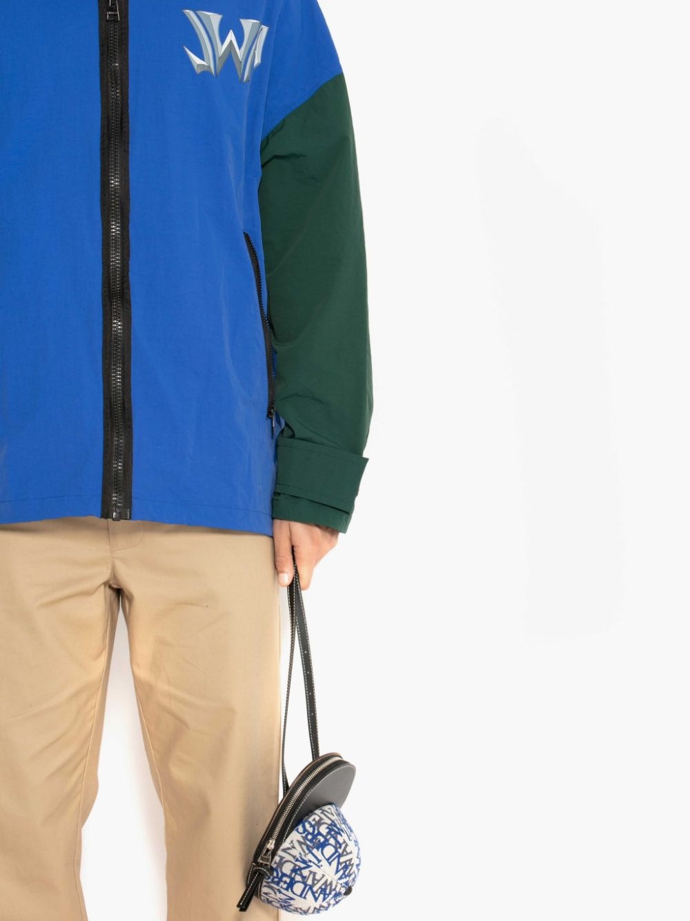 SHORT COLOUR BLOCK JWA PARKA JACKET - 5