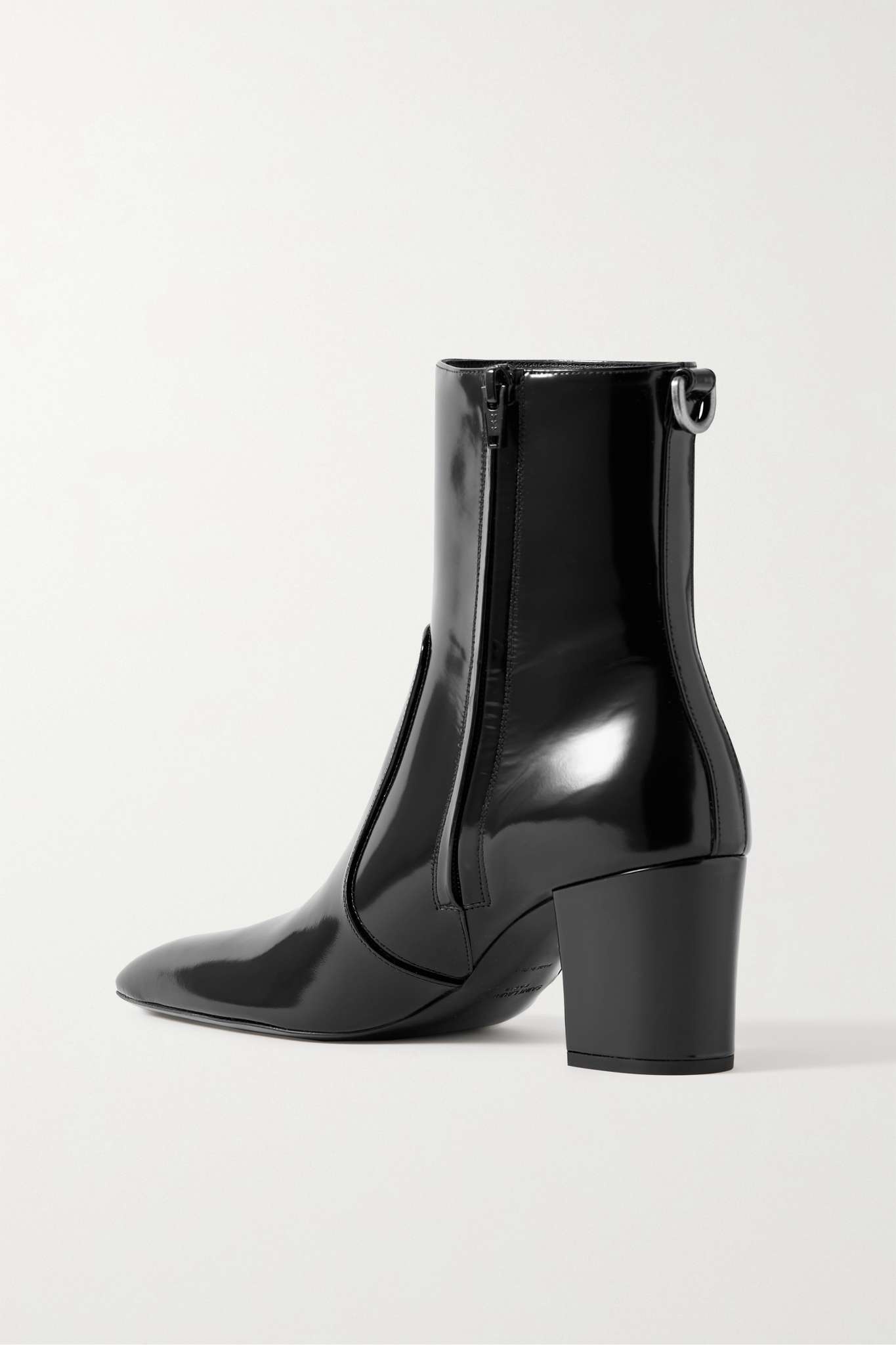 Betty buckled glossed-leather knee boots - 3