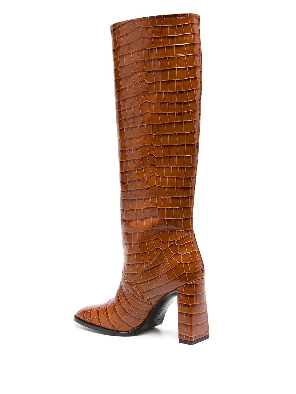 crocodile-pattern boots - 3