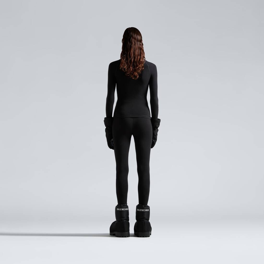 Women's Skiwear - 3b Sports Icon Half Zip Fitted Top in Black - 4