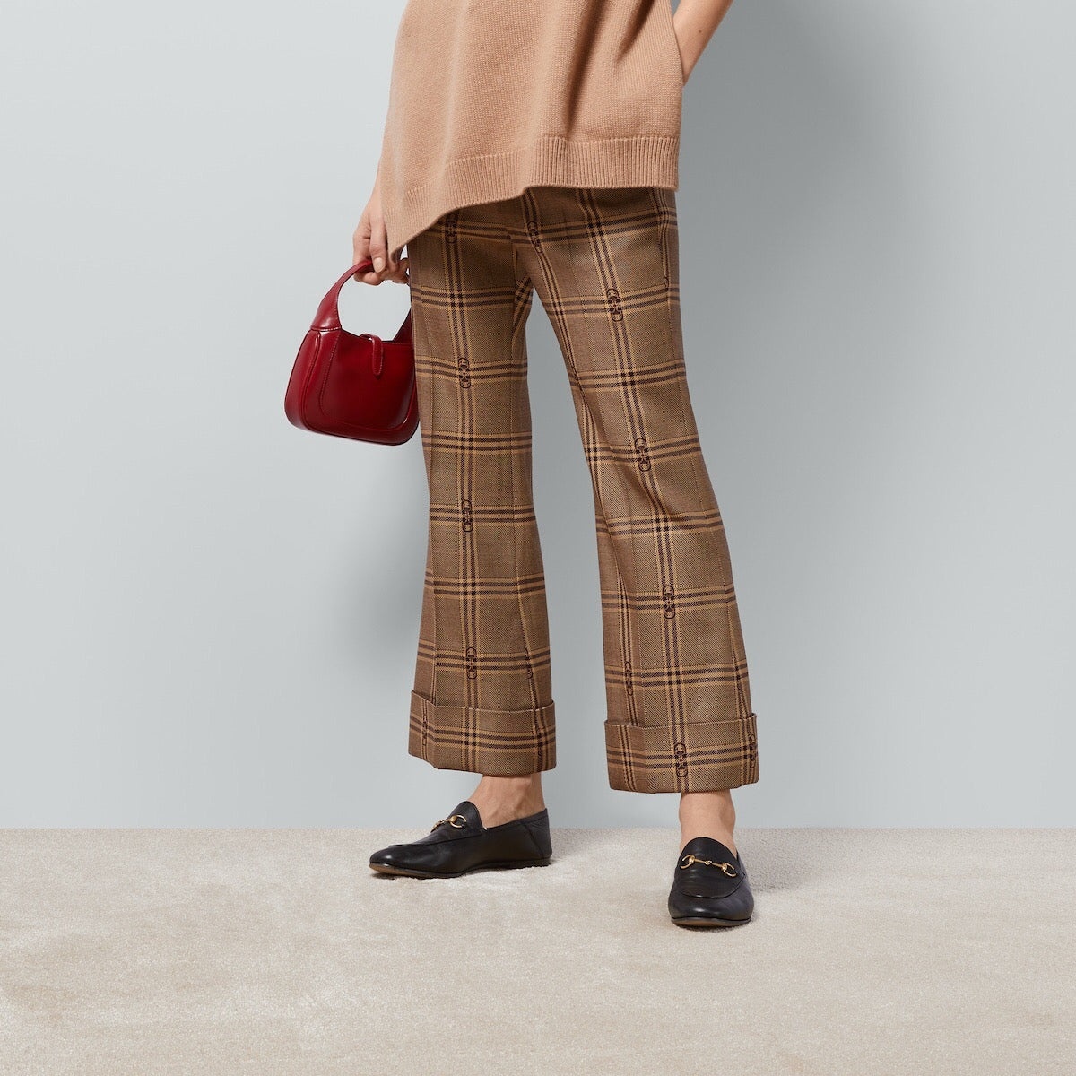 Gucci Horsebit Check Wool Pant - 2