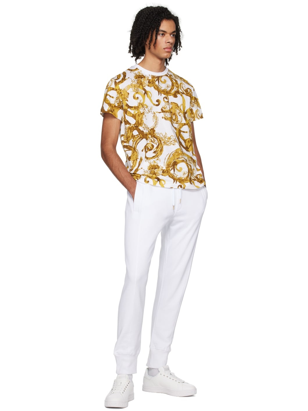 White Drawstring Sweatpants - 5
