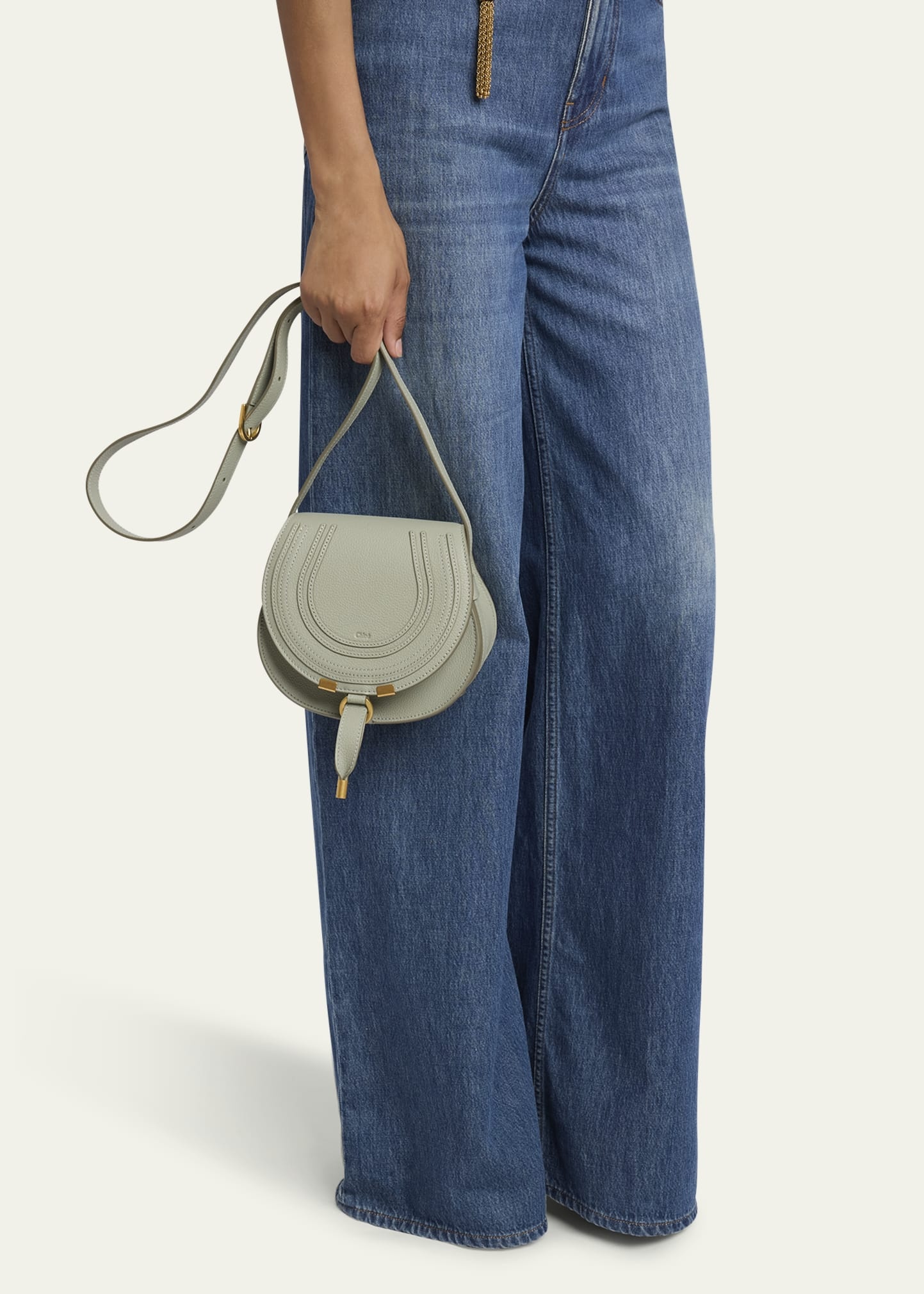 Marcie Small Crossbody Bag in Grained Calfskin - 2
