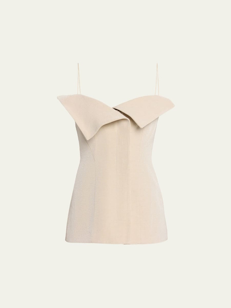 Eilwen Tailored Linen-Blend Sleeveless Top 1