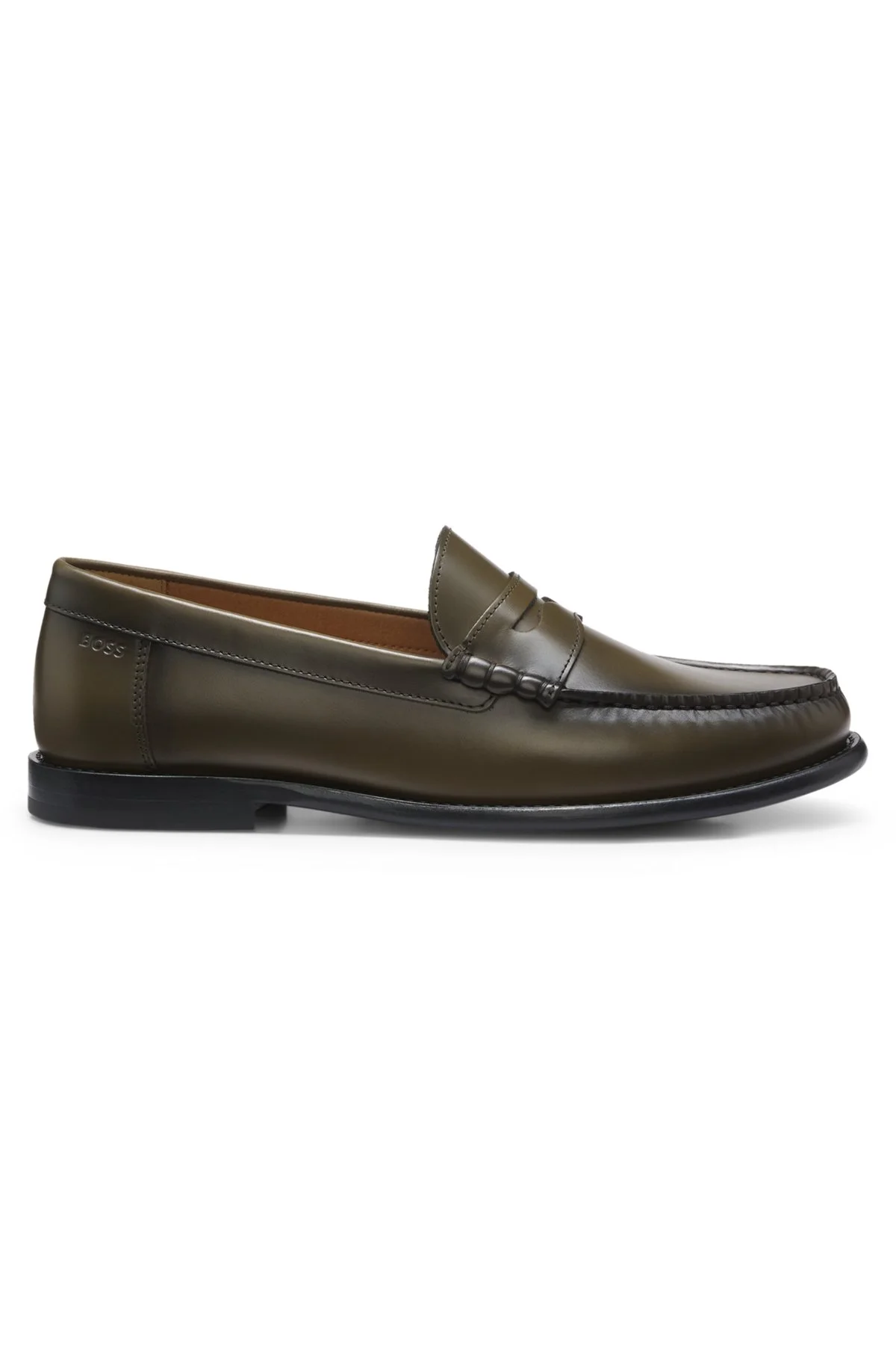 LEATHER MOCCASINS WITH PENNY TRIM - 1