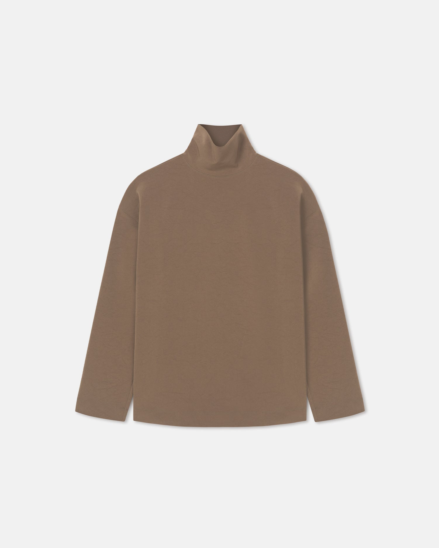 Paper Jersey Turtleneck Top - 1