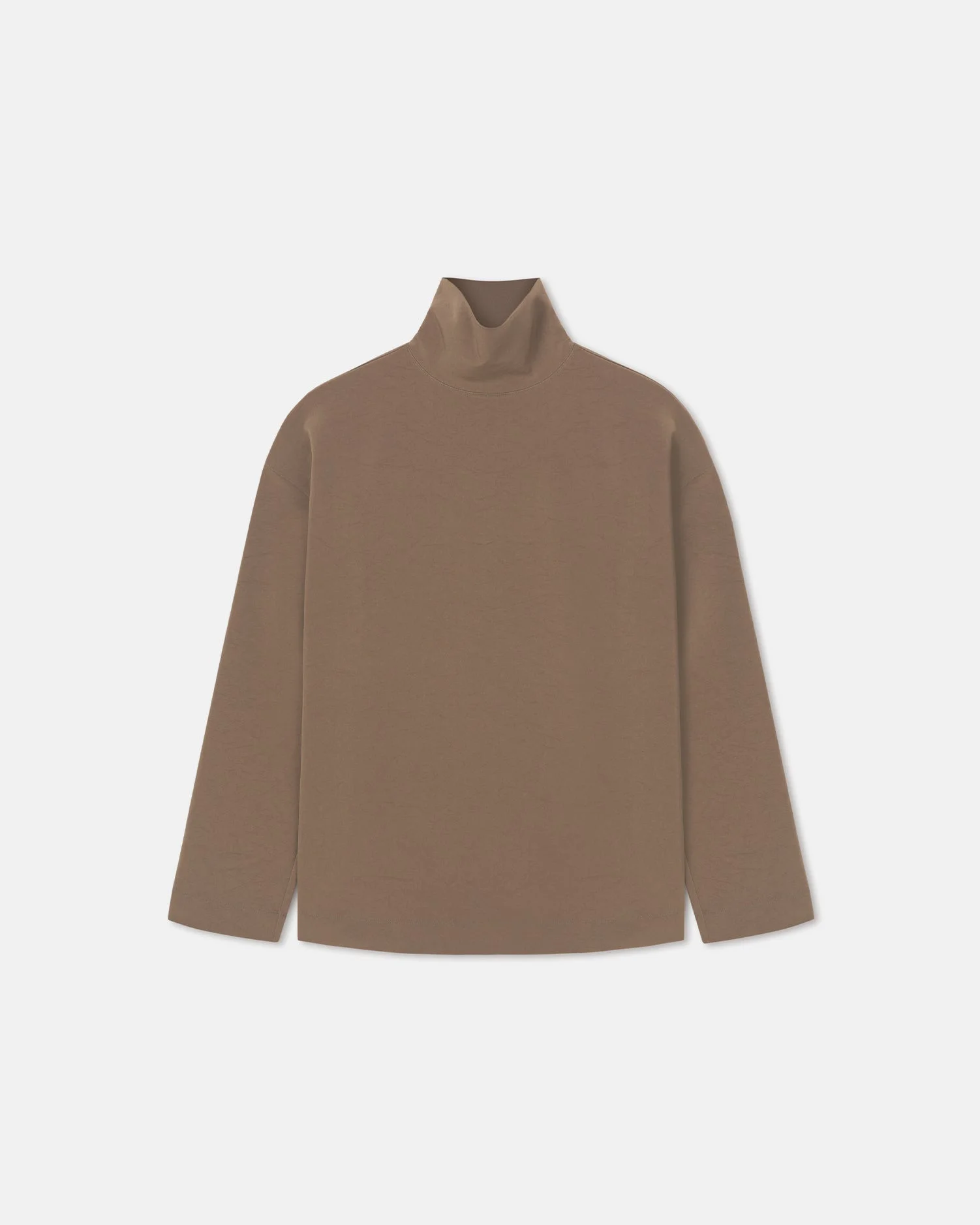 Paper Jersey Turtleneck Top - 1