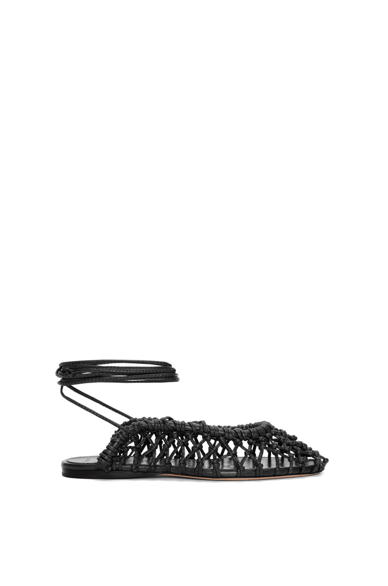 Woven ballerina in lambskin 1