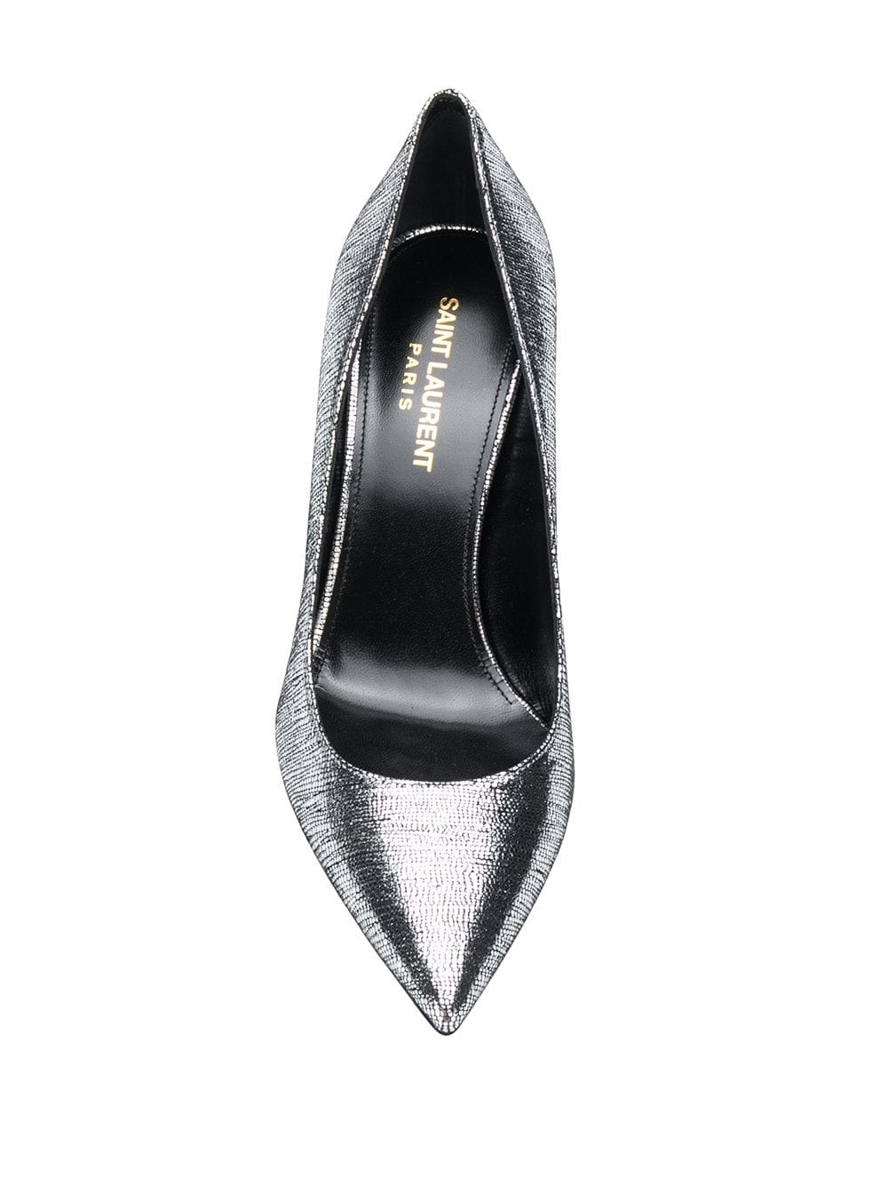 metallic stiletto pumps - 4