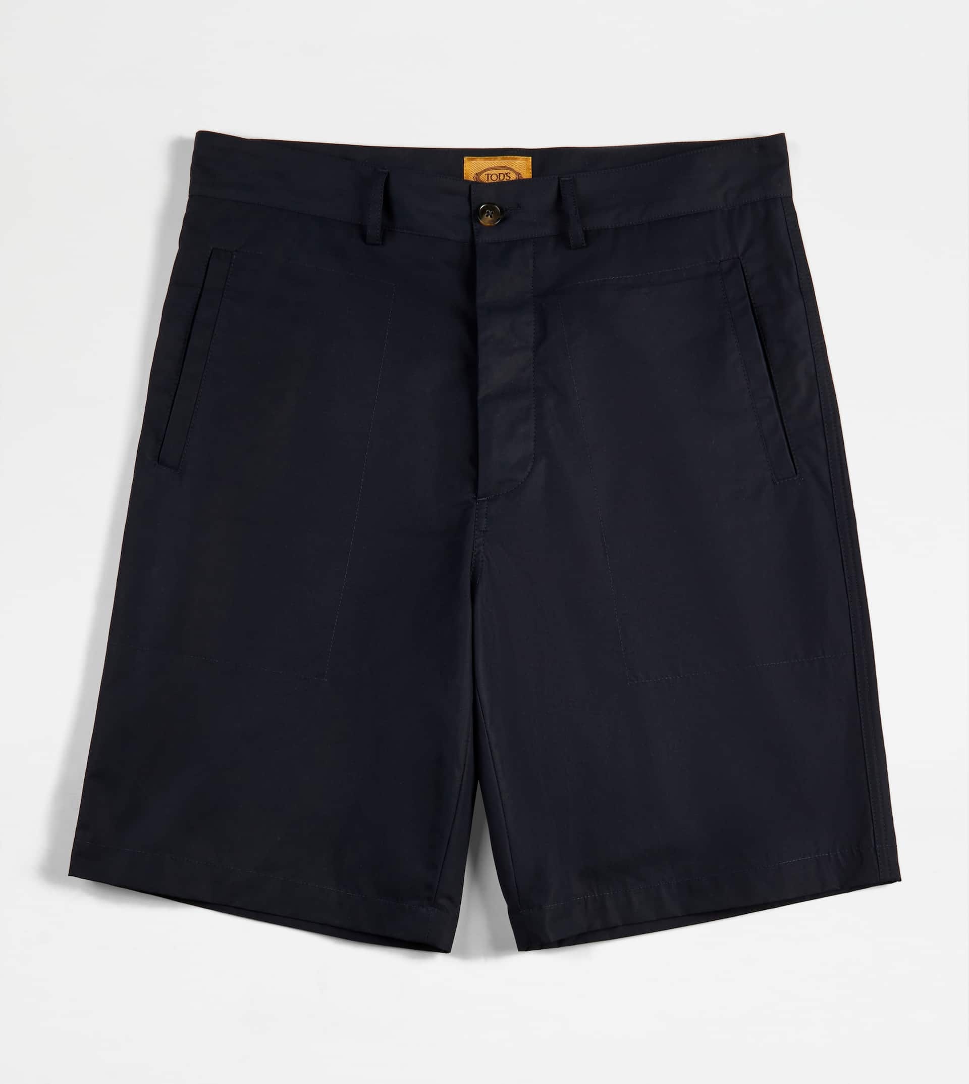 BERMUDA SHORTS IN COTTON - BLUE - 1