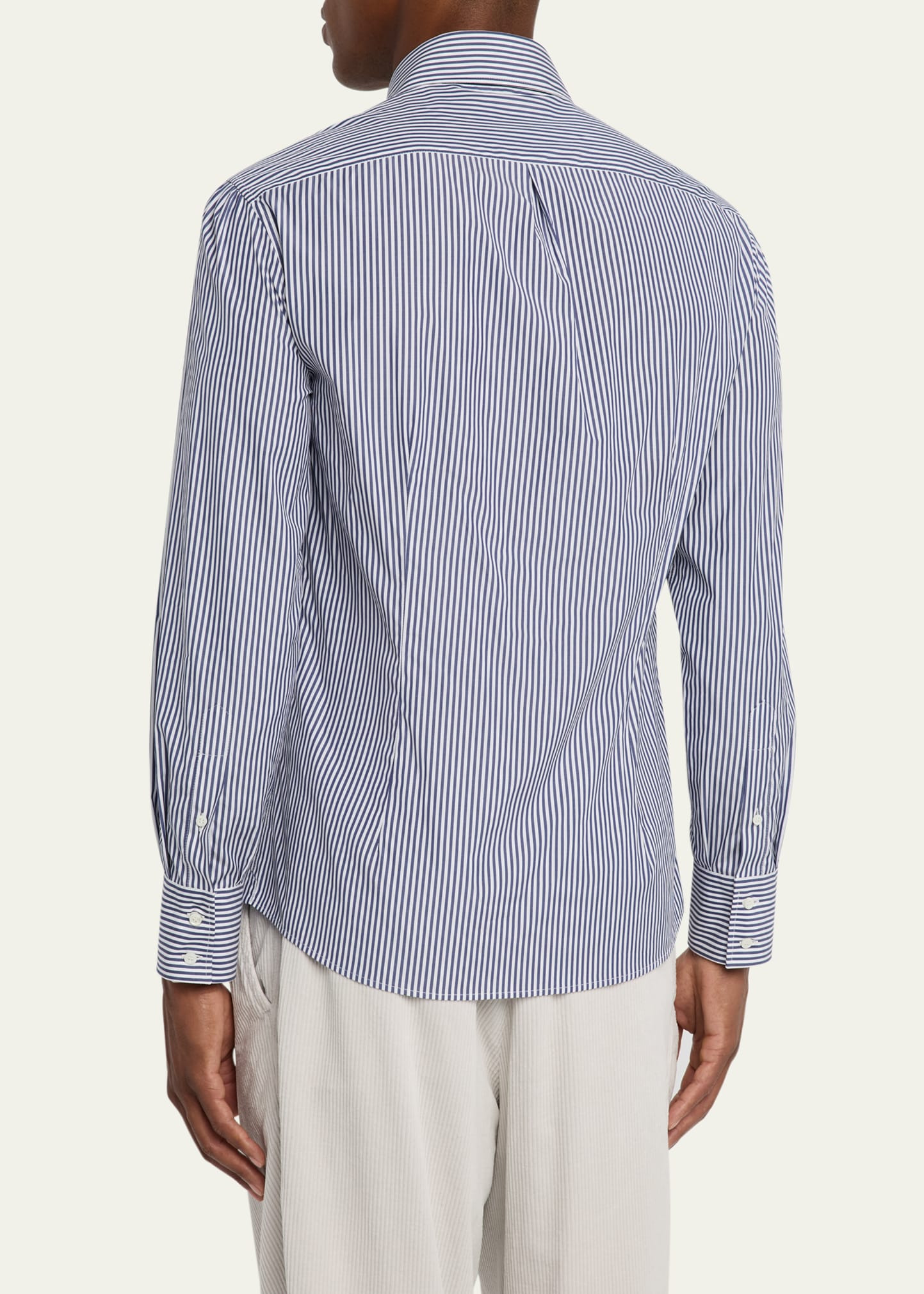 Men's Narrow Striped Long-Sleeve Shirt - 3