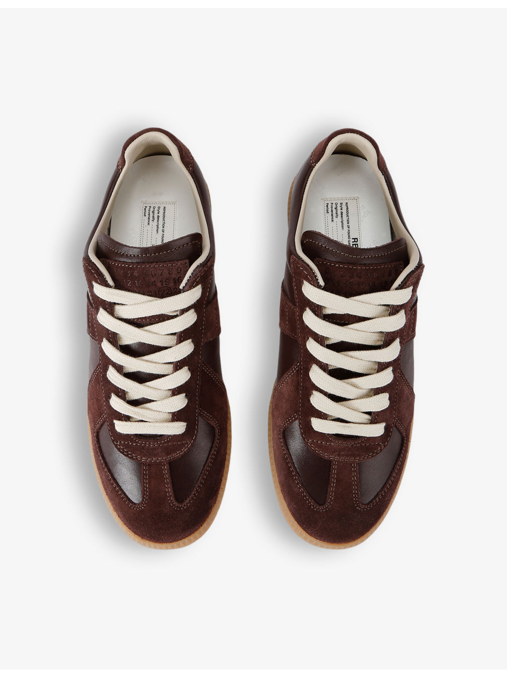 Replica leather low-top trainers - 2