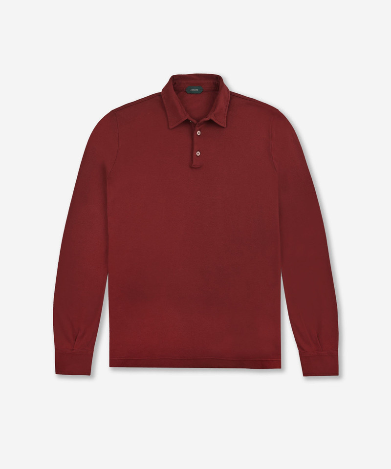 Certified interlock cotton slim fit polo shirt 1