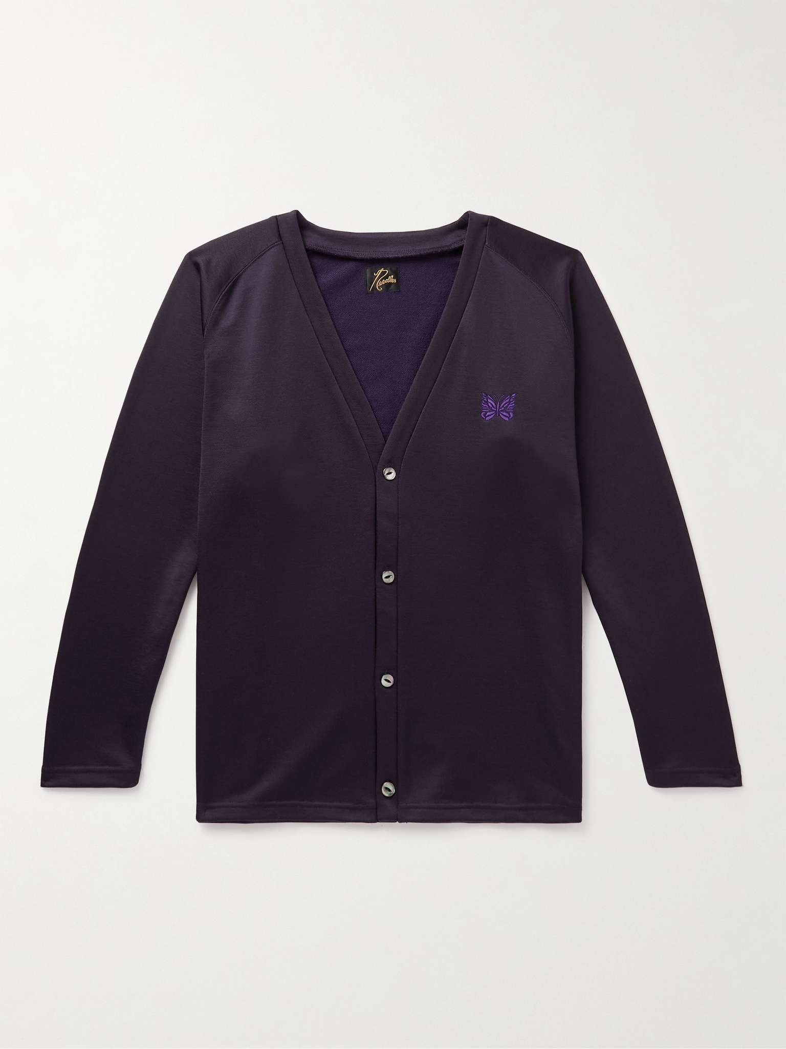 Logo-Embroidered Tech-Jersey Cardigan - 1