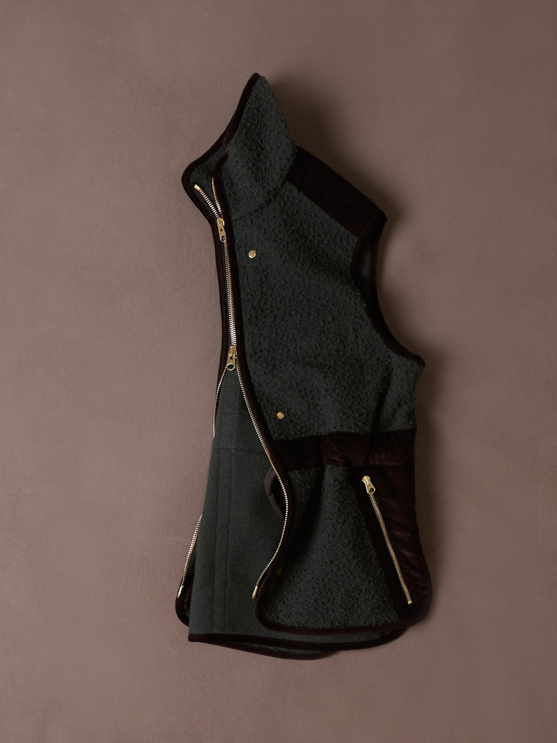 Green Casentino Fleece Gilet 6