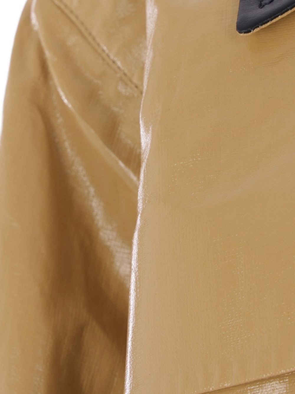 coated linen jacket - 3