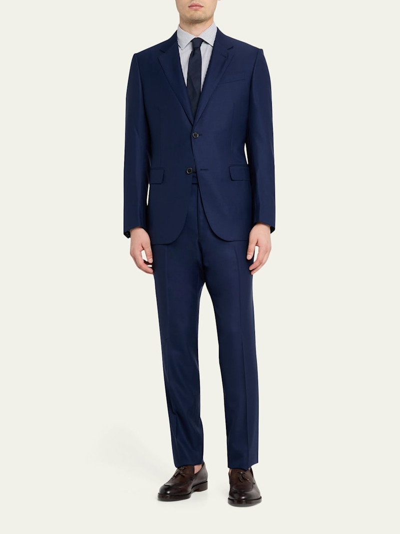 ZEGNA Men's 15Milmil15 Micro-Plaid Wool Suit outlook