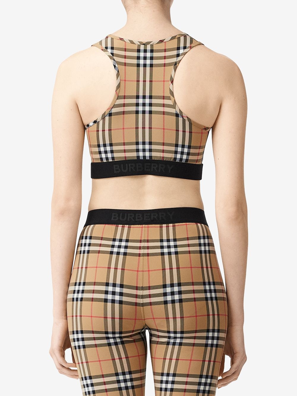 Vintage Check sports bra - 4