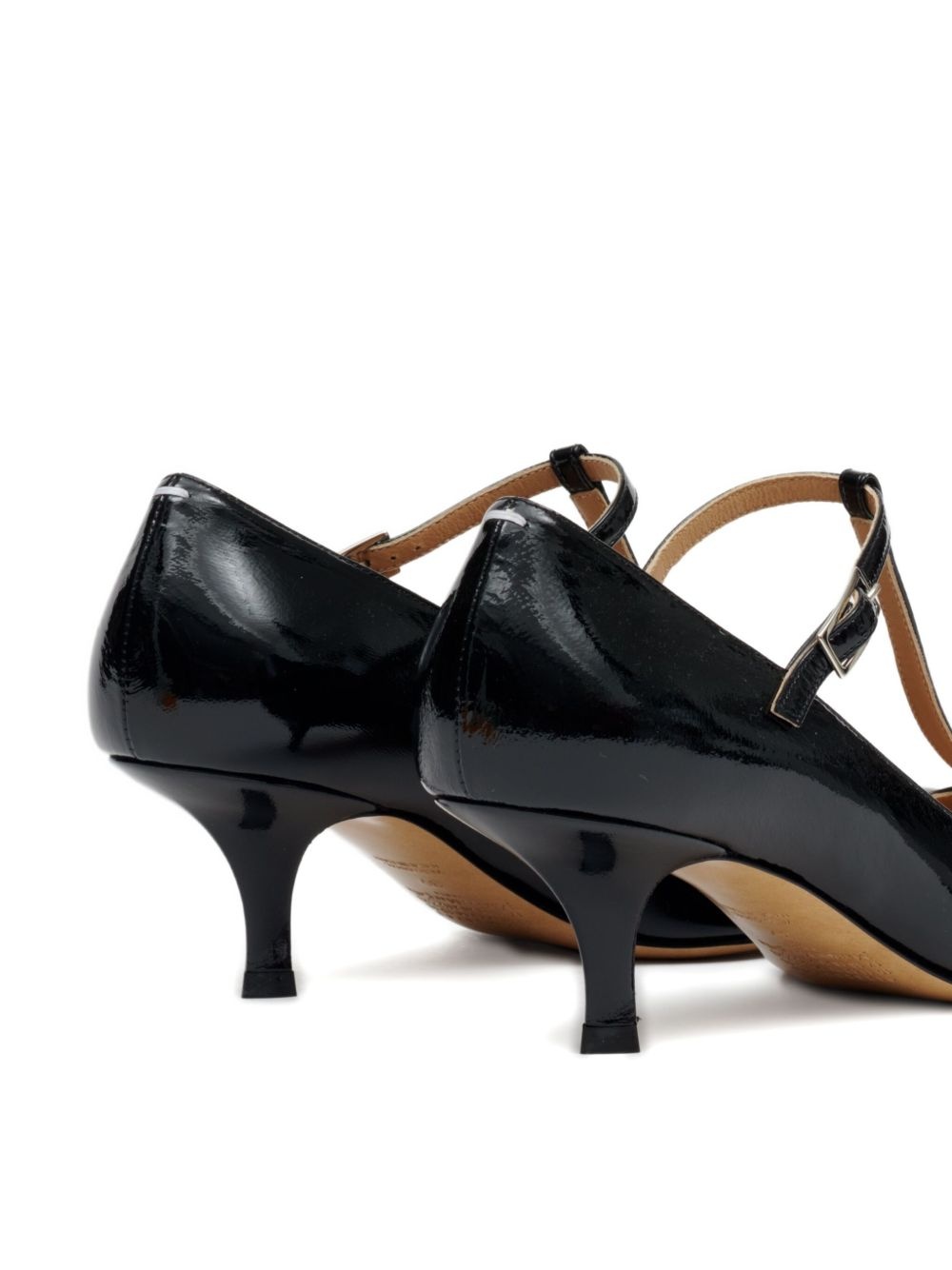 55mm Kinkies patent-leather T-bar pumps - 4