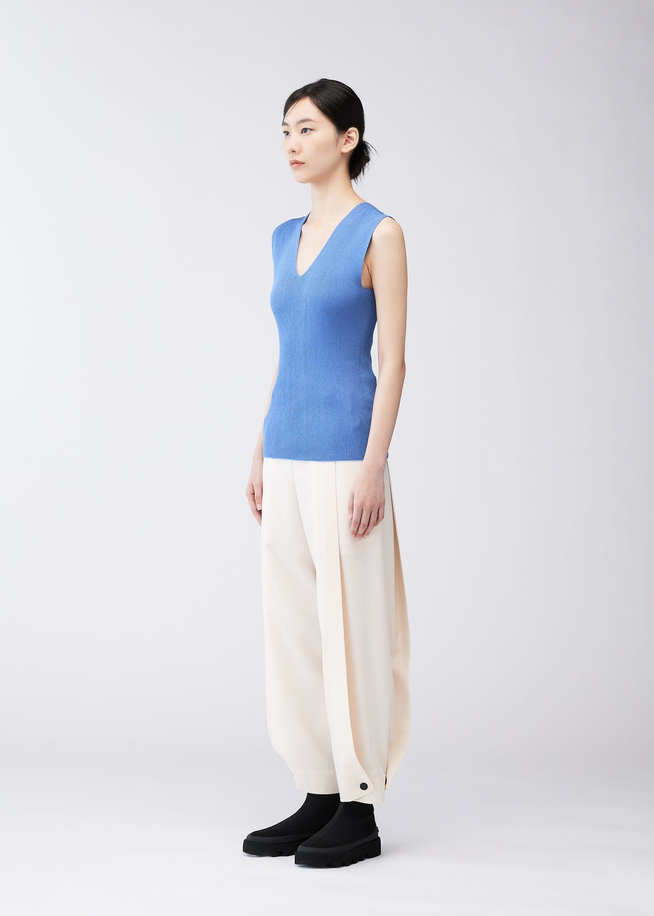 FLAT RIB KNIT TOP - 3