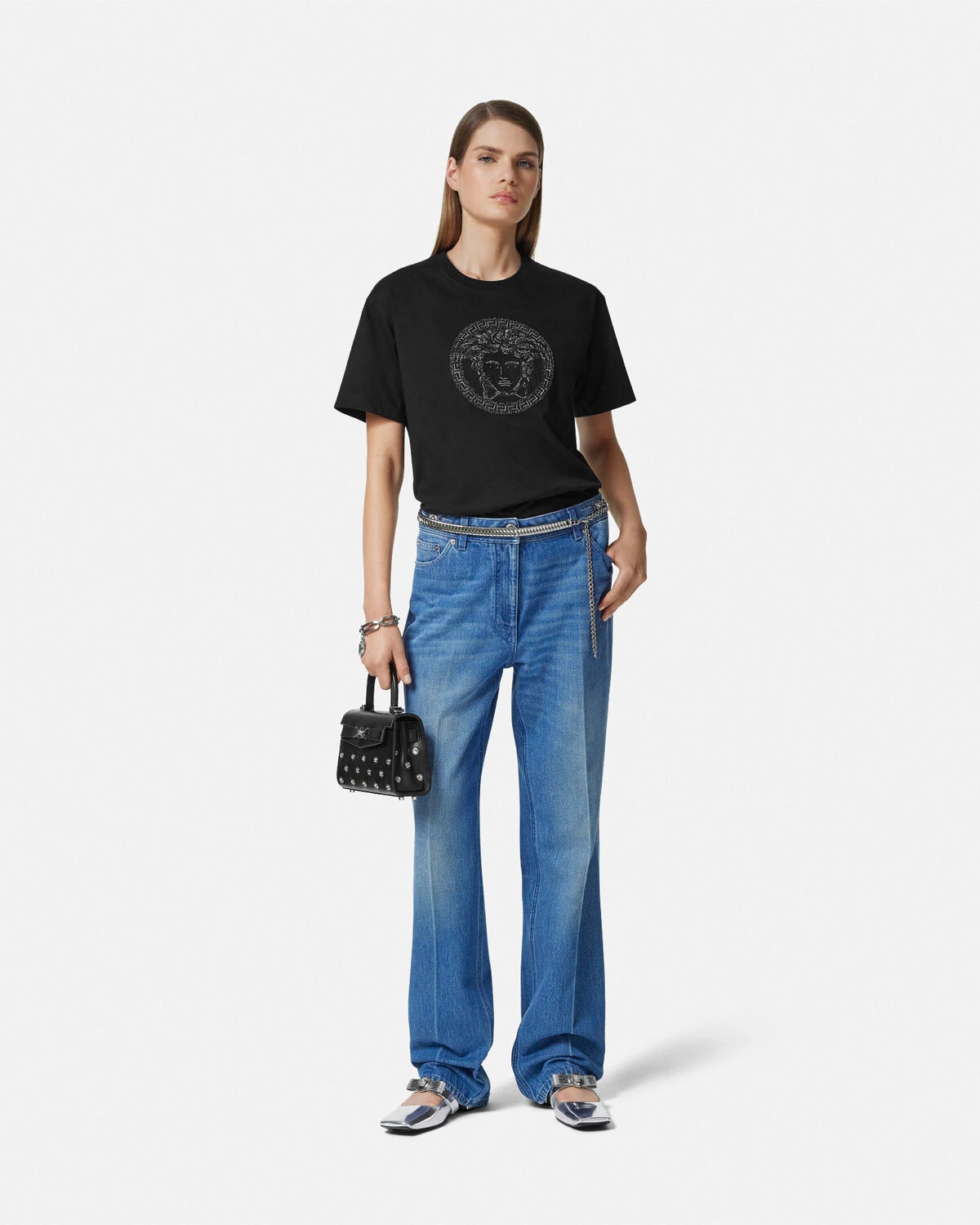 Embellished Medusa T-Shirt - 2