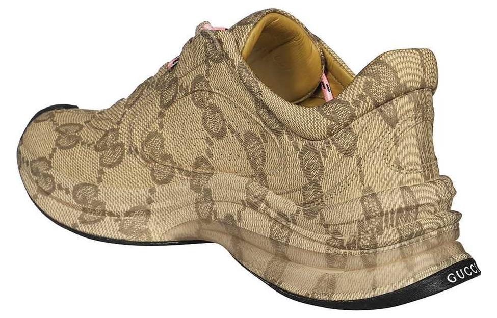 (WMNS) Gucci Run Sneaker 'Beige Ebony Monogram' 725612-AABEB-9742 - 4