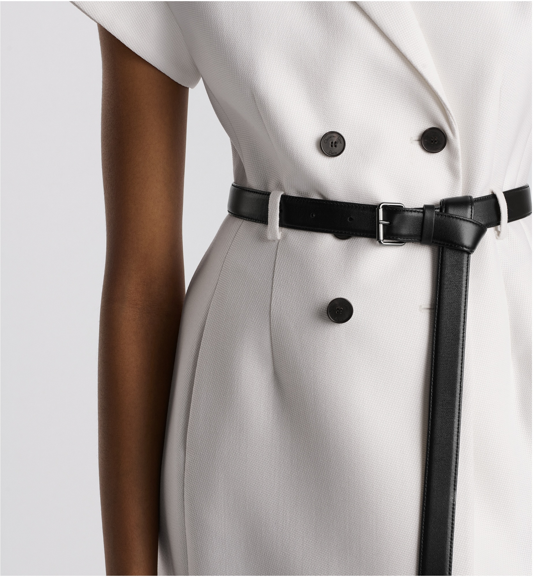 Mid-Length Belted Dress - 4