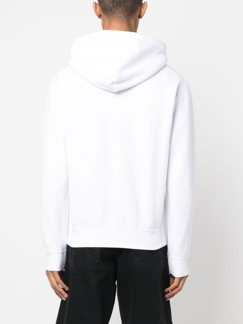 Icon-print pullover hoodie - 4