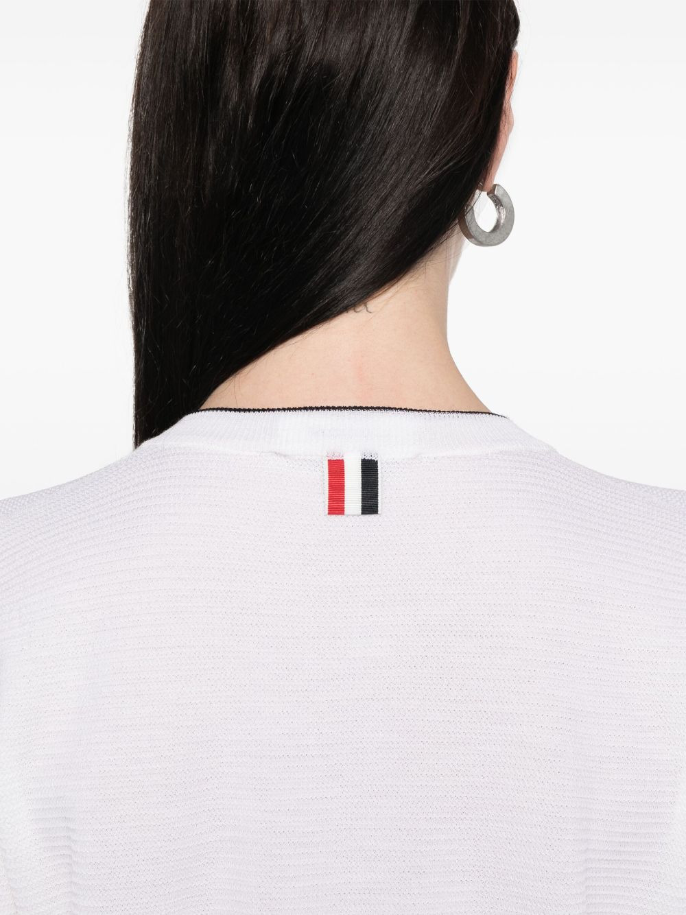 4 Bar Stripes textured cardigan - 5