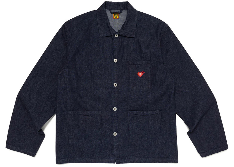 Human Made x KAWS Made Denim Coverall Jacket Indigo - 1