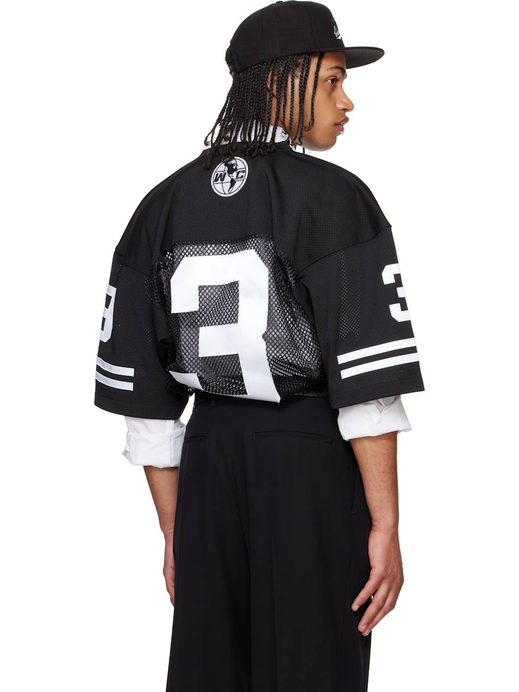 Black 'America' Football Jersey T-shirt - 3