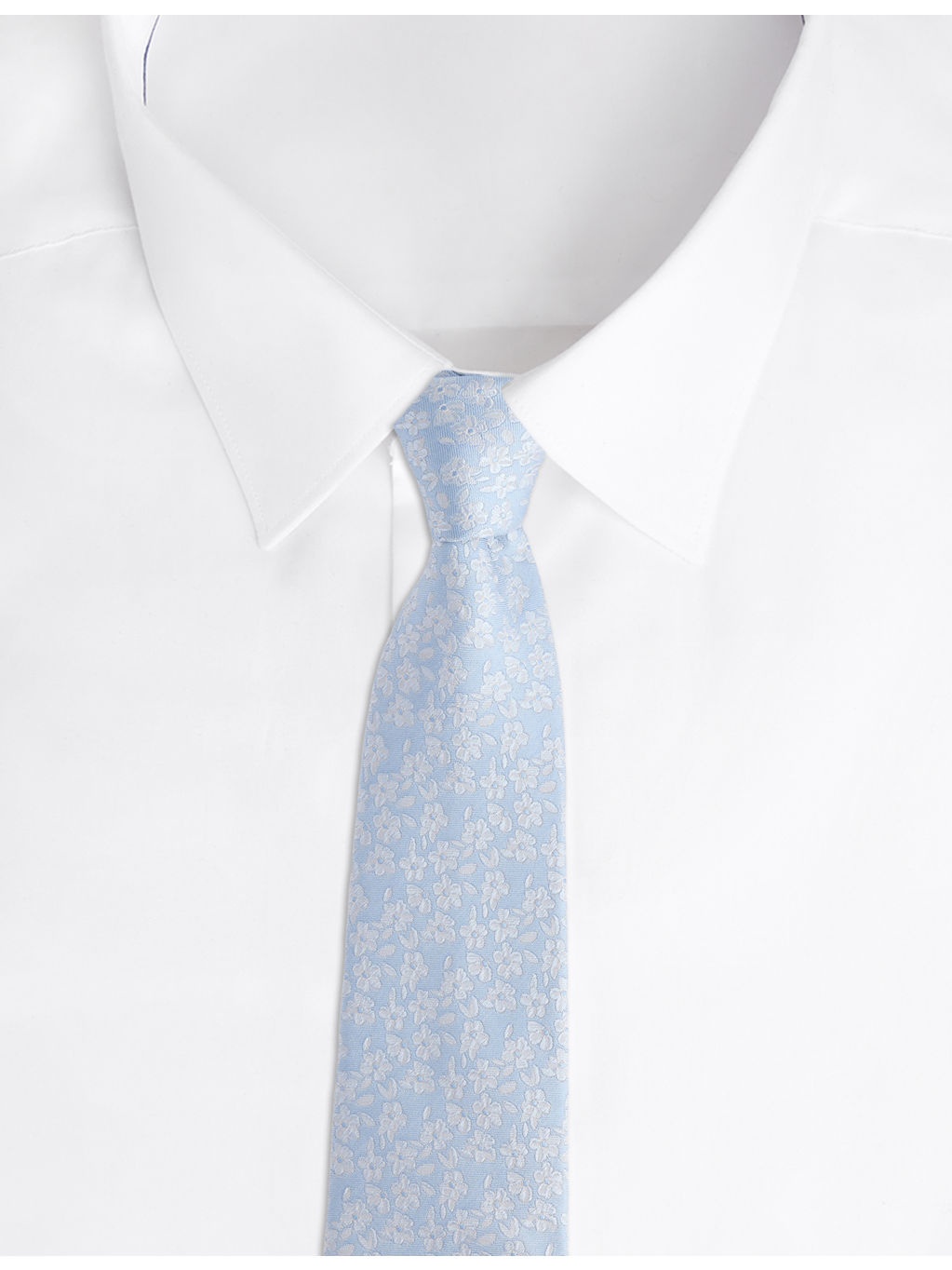 Floral Wide-Blade Silk Tie - 3