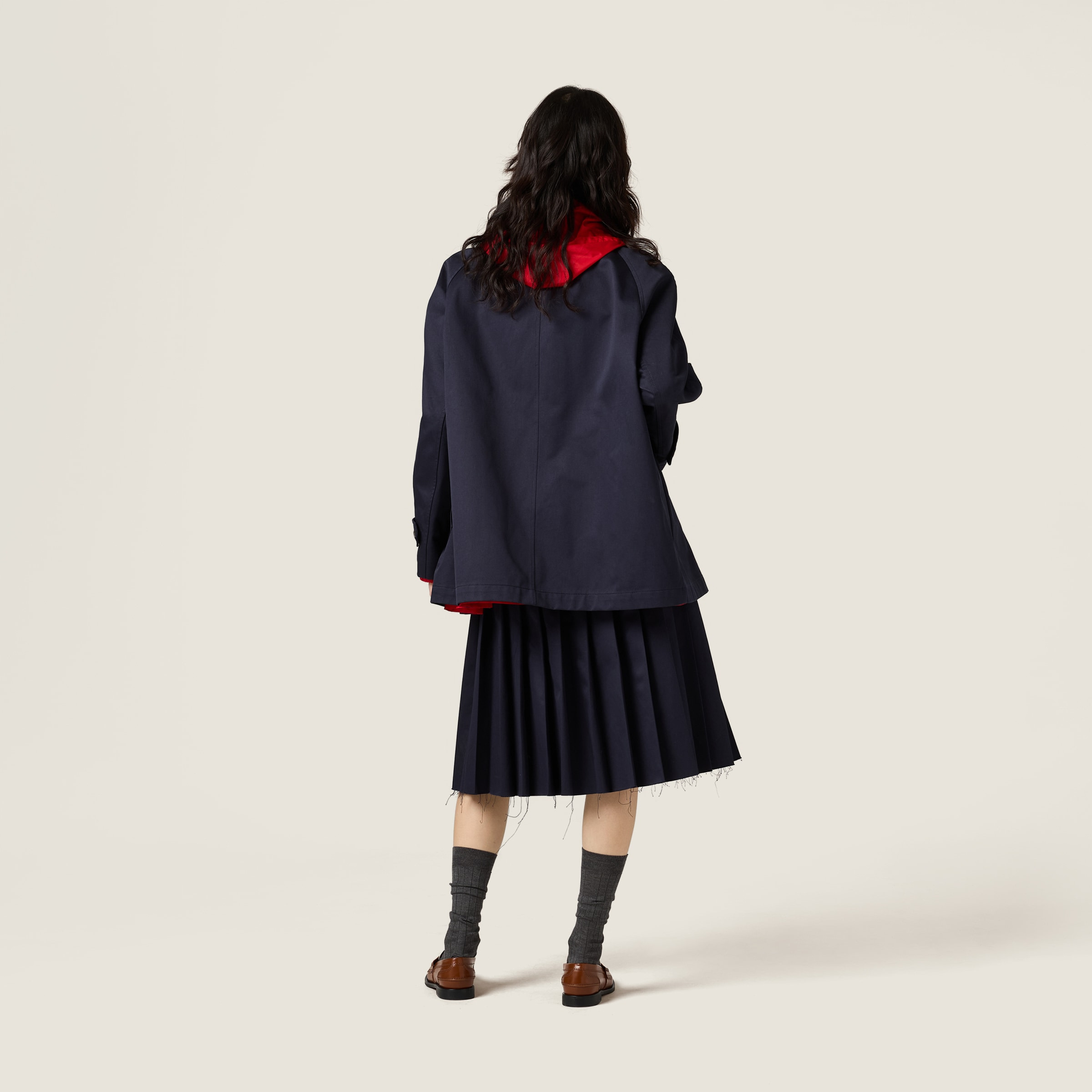 Reversible chino and technical pongé blouson jacket - 3