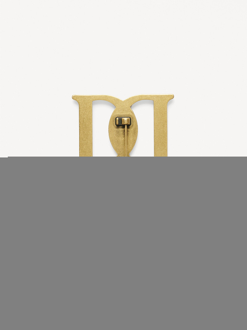 Mono large gold-tone brooch 3