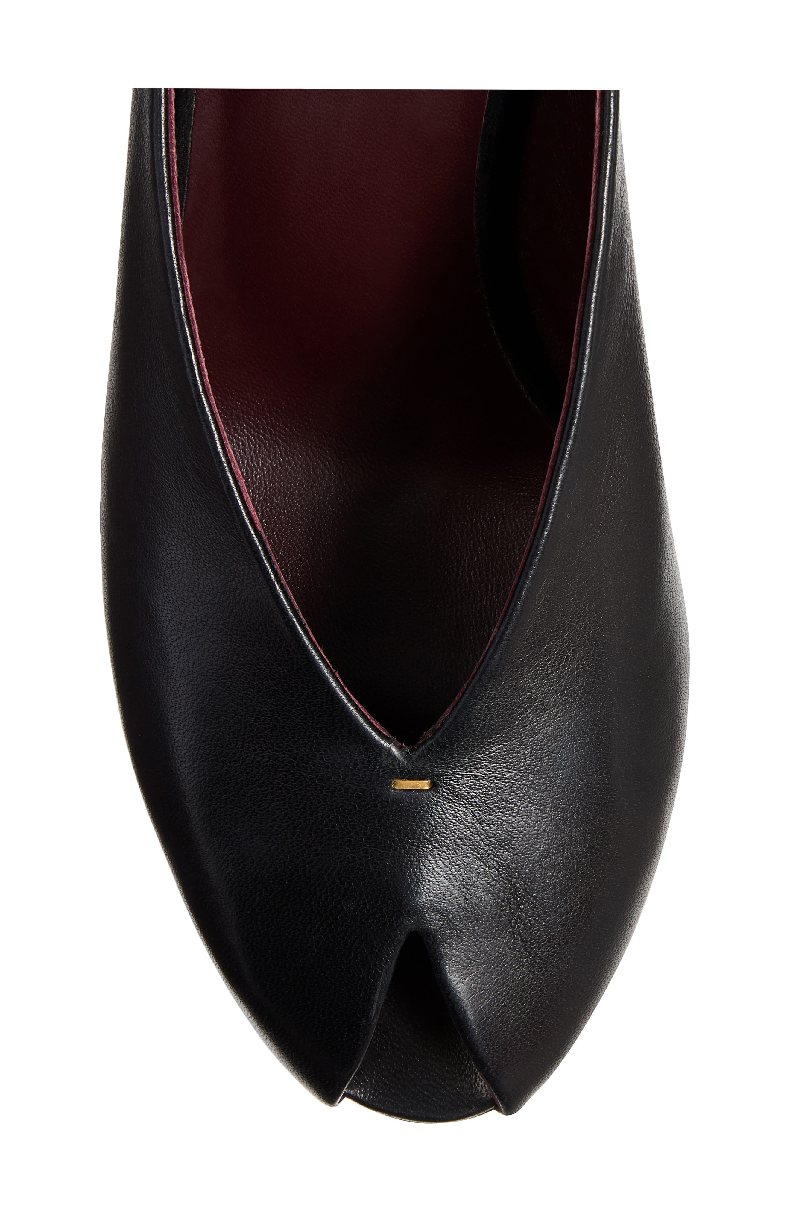 Khaite Cloak Peep Toe Mule in 200 Black at Nordstrom - 4