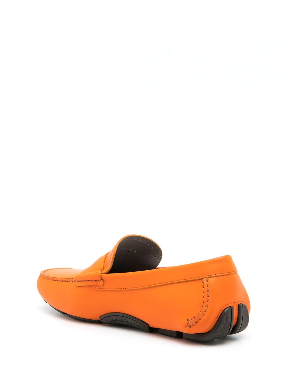 penny-slot leather driving loafers - 3