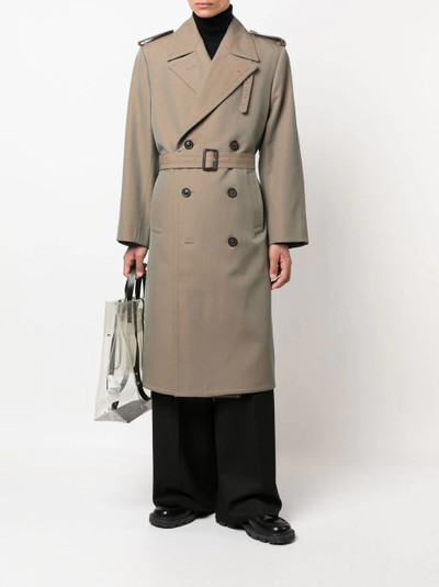 Maison Margiela double-breasted wool coat outlook