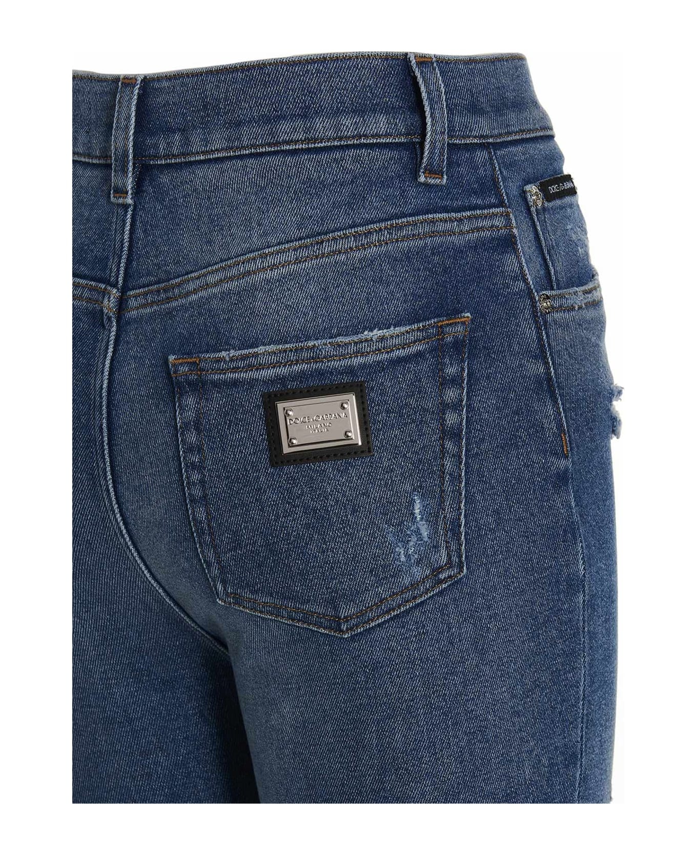 Distressed Detail Jeans - 4