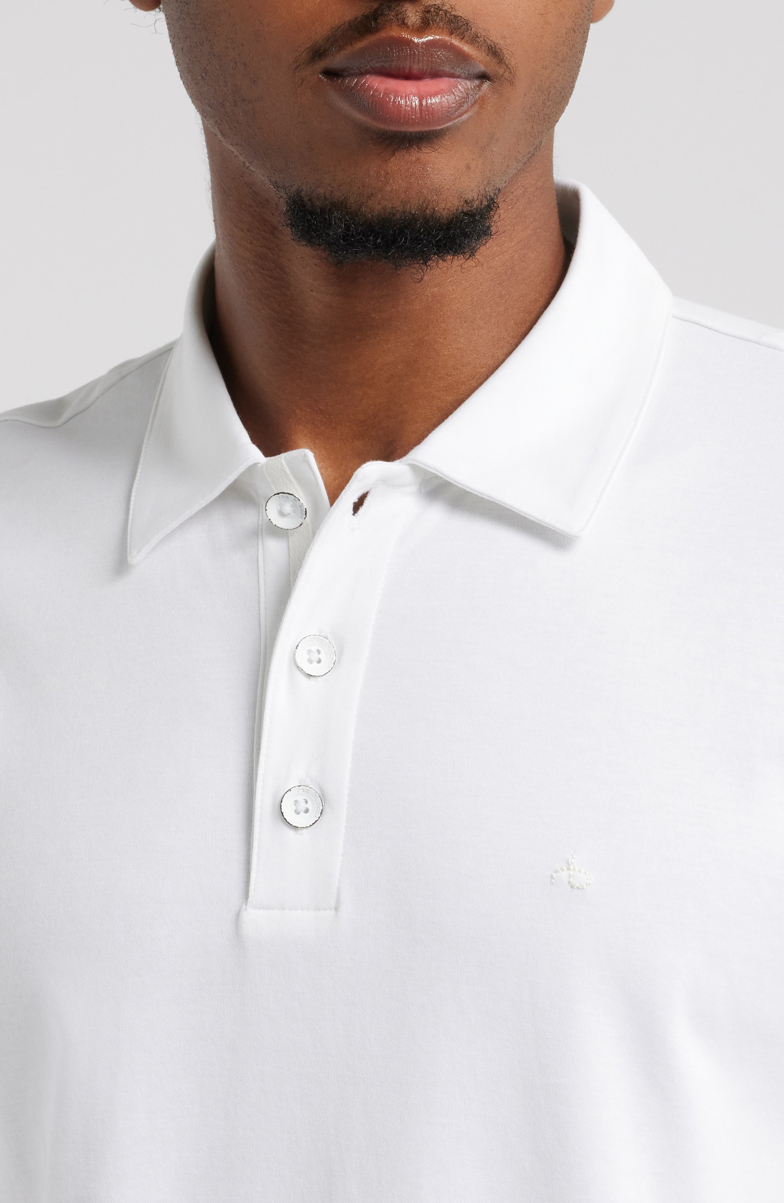 rag & bone Pure Pima Polo in White at Nordstrom - 4