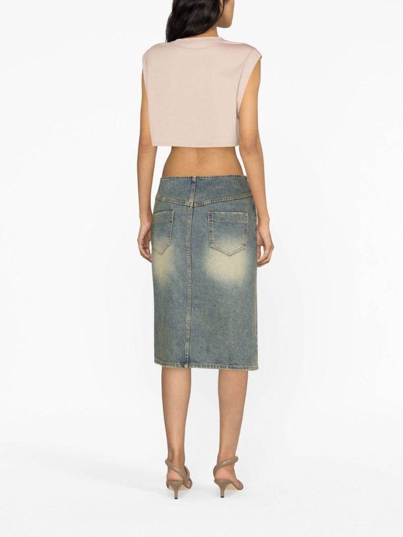 logo-print cotton crop top 4