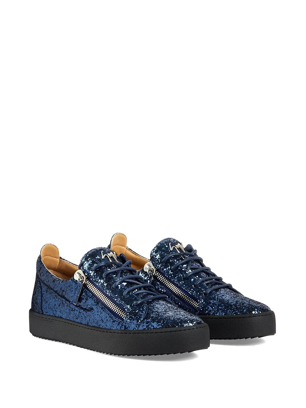 Frankie glitter low-top trainers  - 2