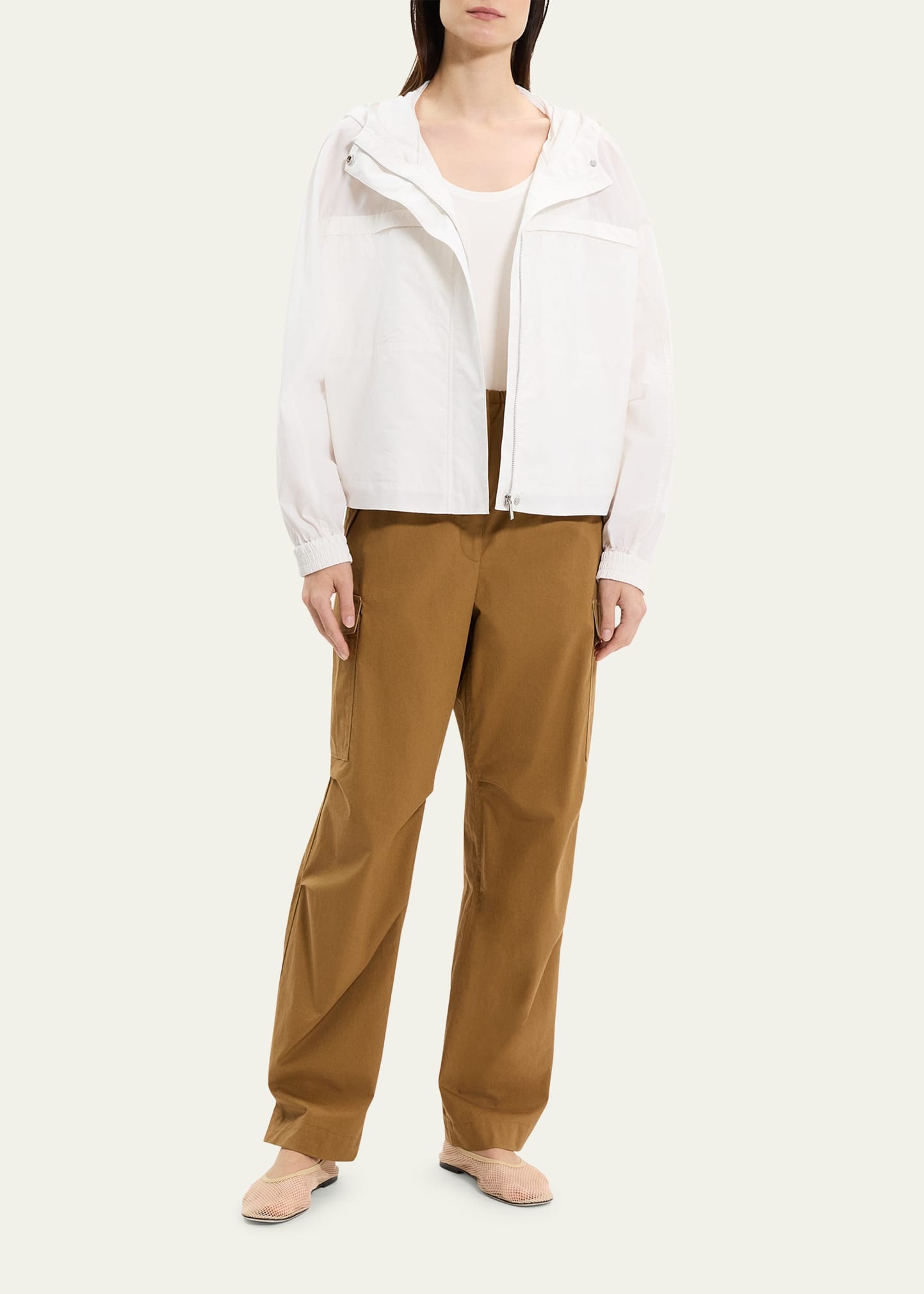 Gathered Hooded Jacket - 2