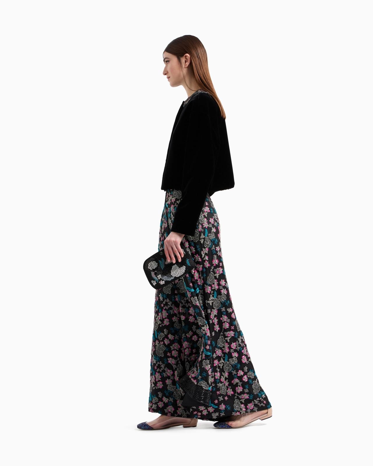 SILK CULOTTES WITH A FLORAL MOTIF - 2