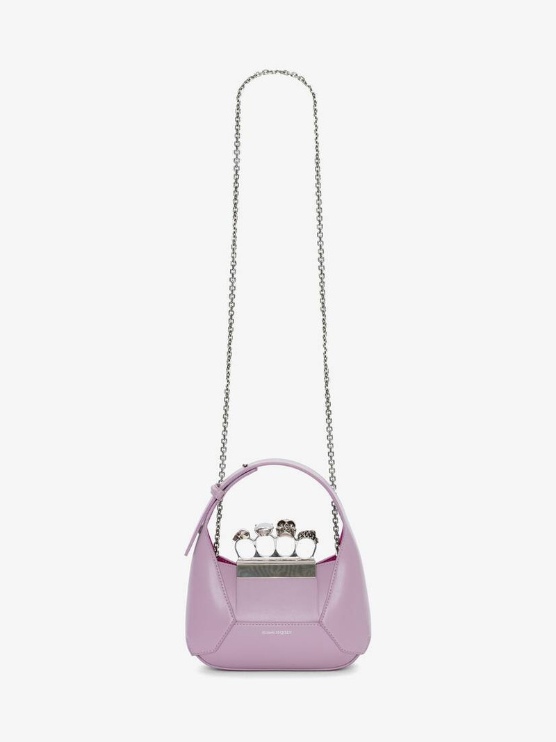 Women's The Jewelled Hobo Mini Bag in Antique Pink 5
