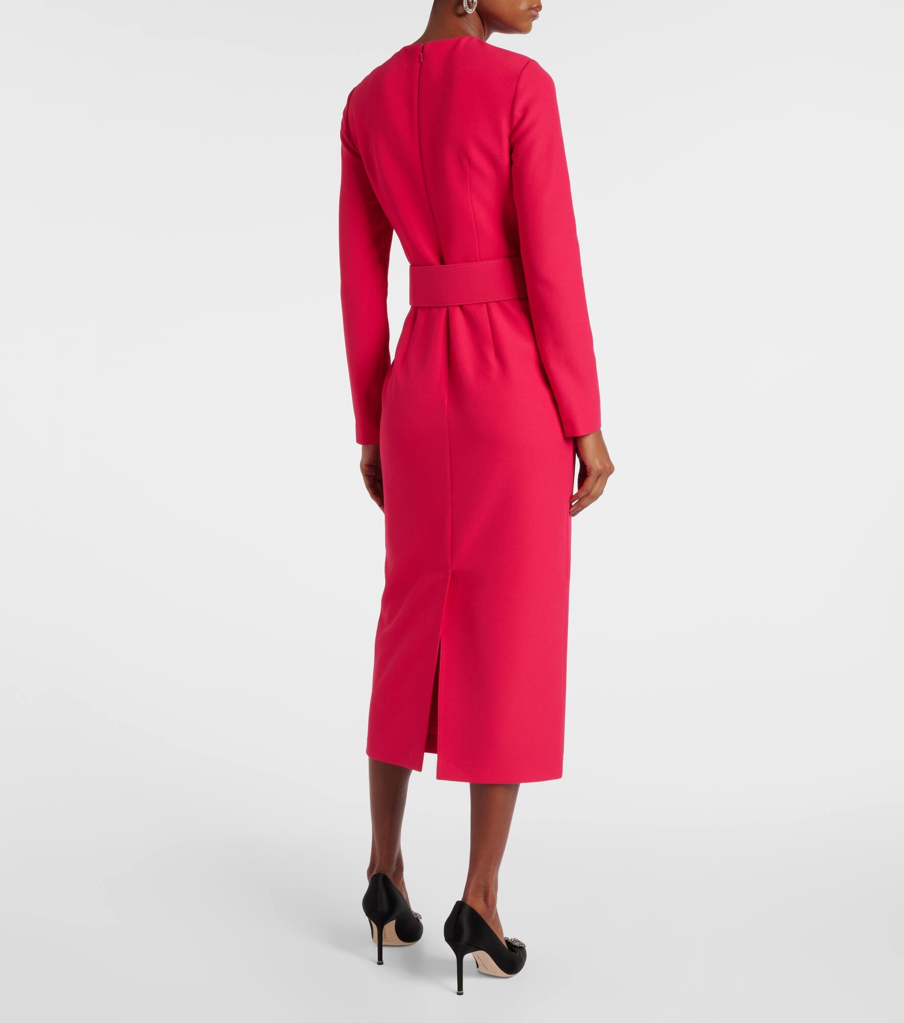 Belted midi dress - 3
