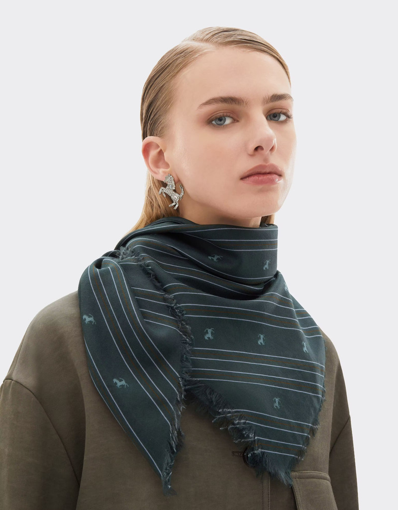 Ferrari Cotton and Silk Twill Scarf outlook