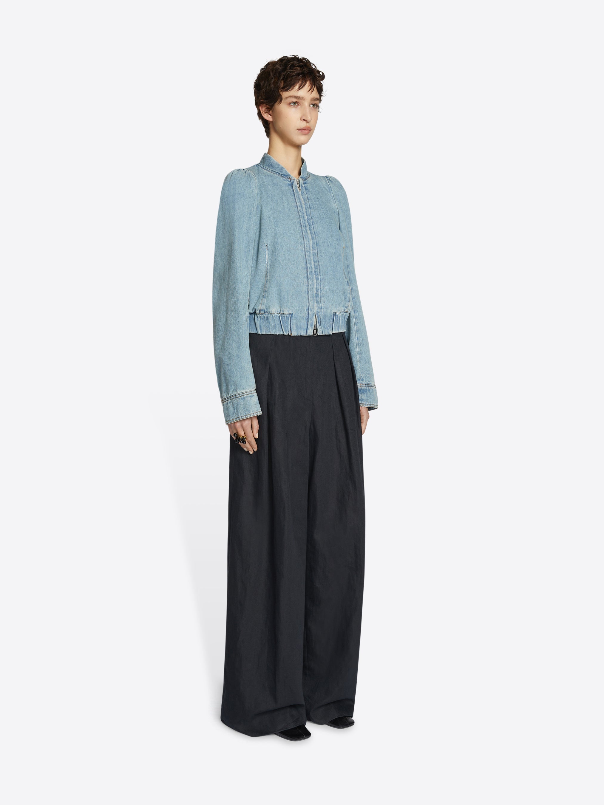 WIDE PLEATED PANTS - 3