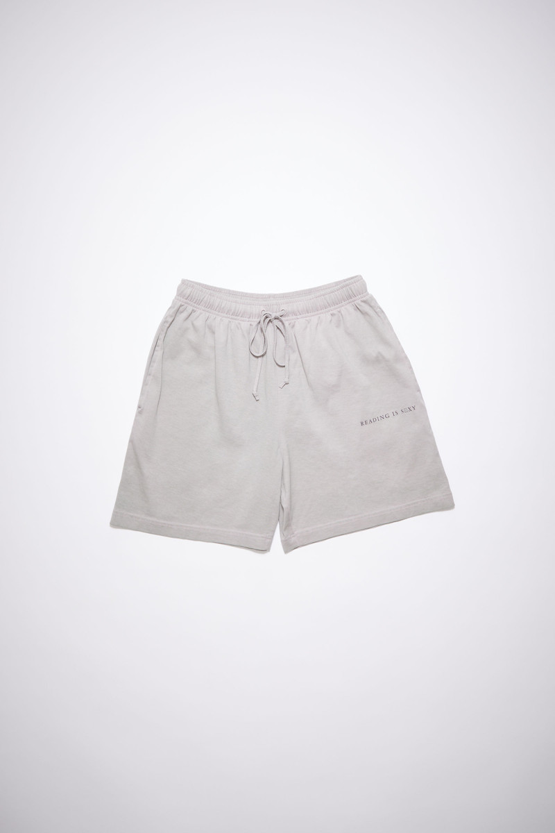 Printed shorts - Grey/purple 1