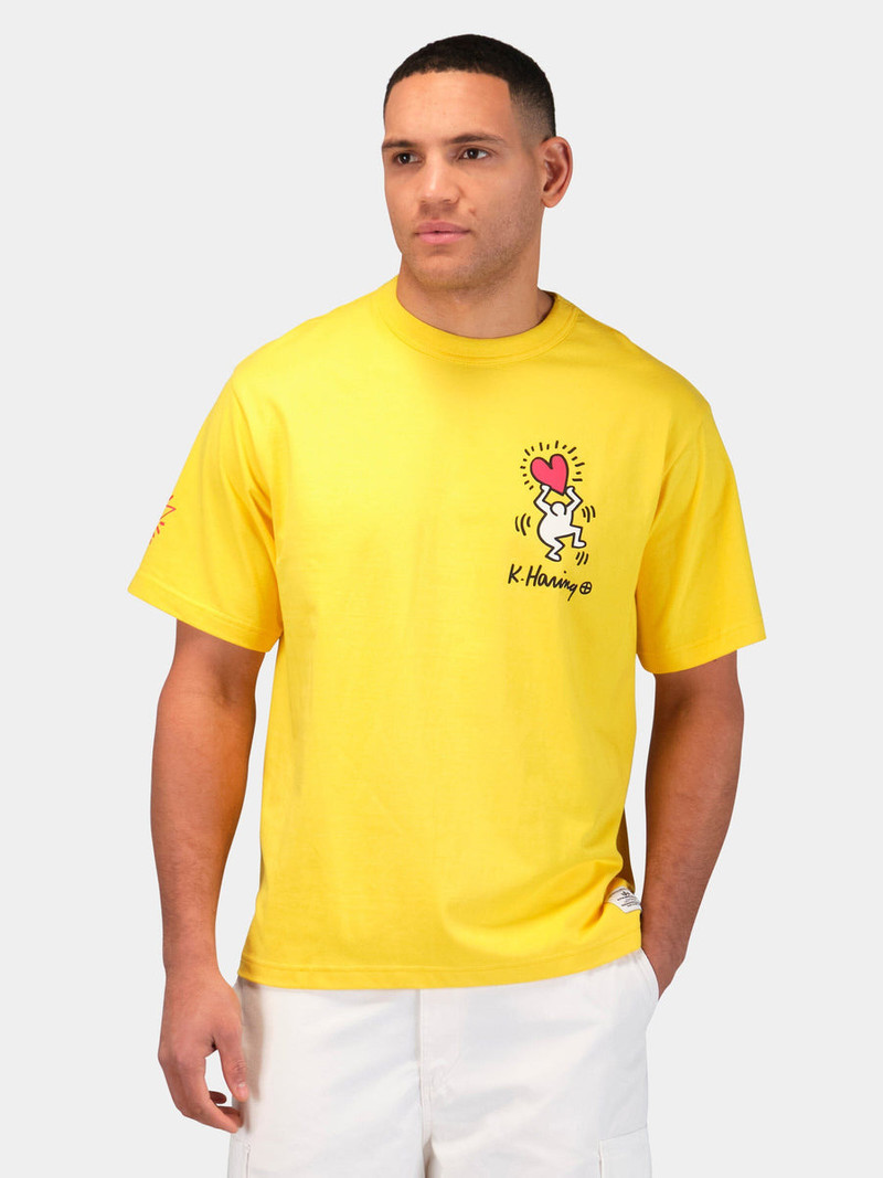 KEITH HARING X ALPHA GRAPHIC TEE "HEART MAN" 3