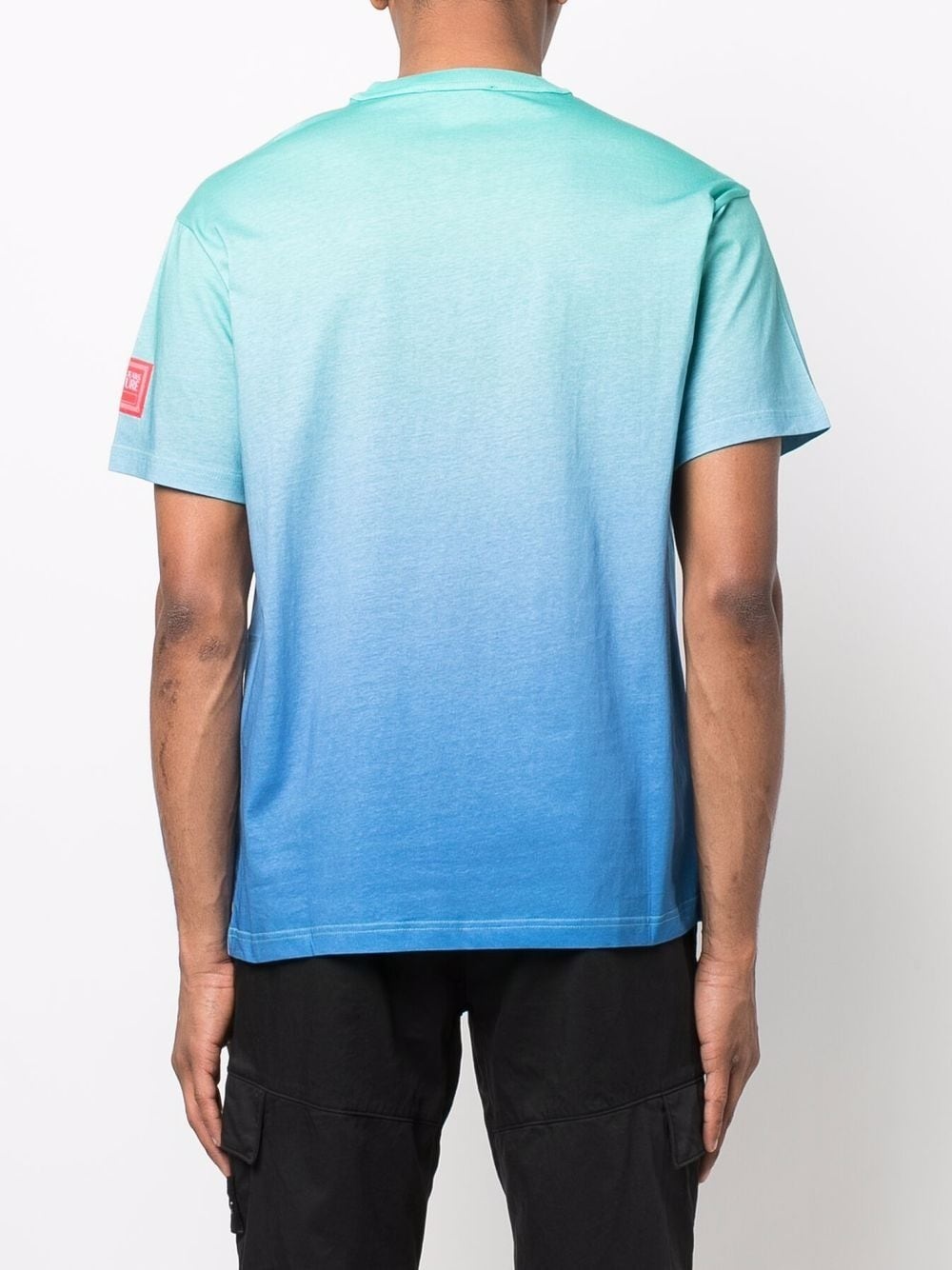 logo-print gradient T-shirt - 4